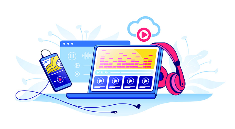 Streaming illustration